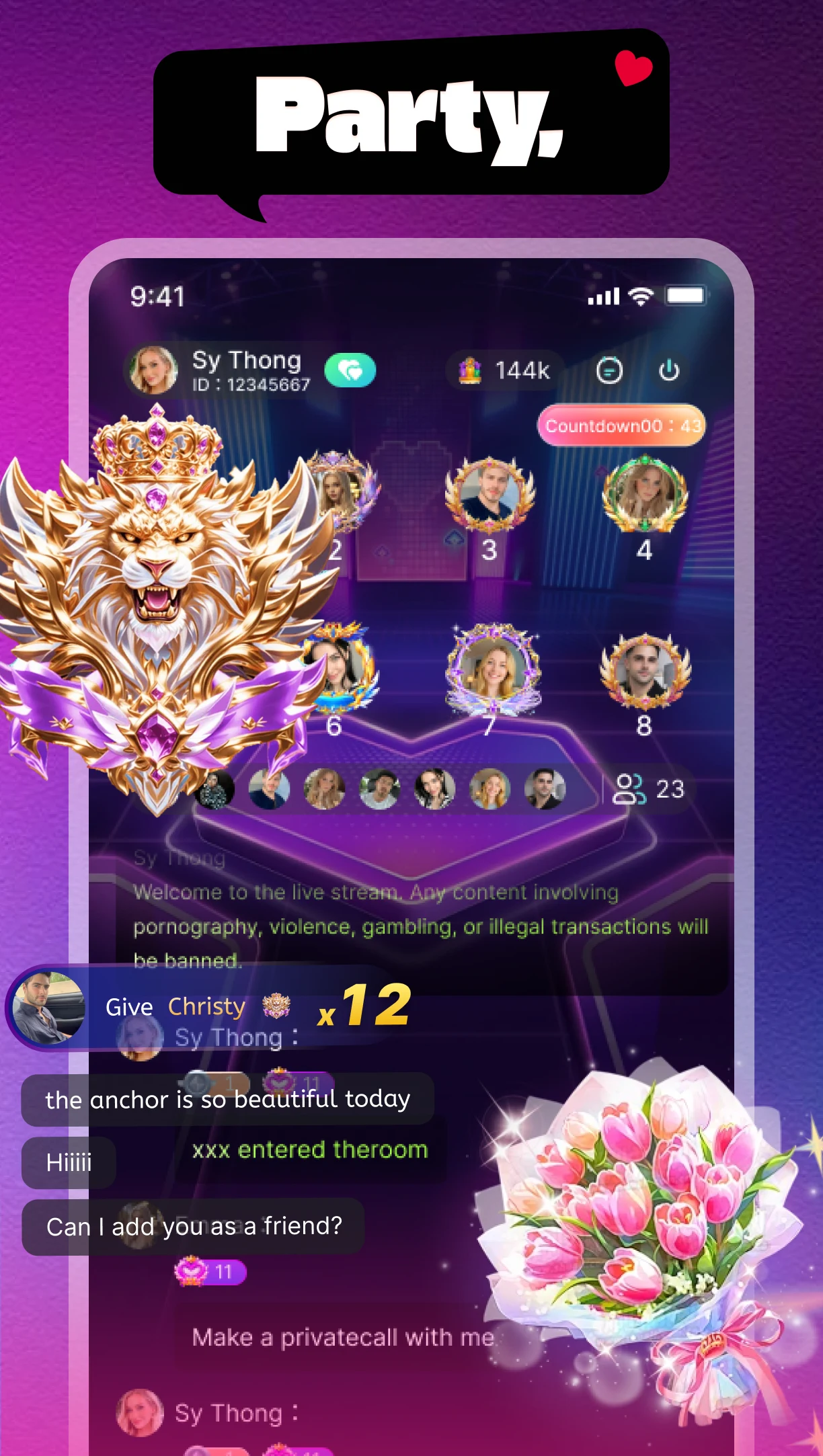 Bondra - Video Chat & Party screenshot